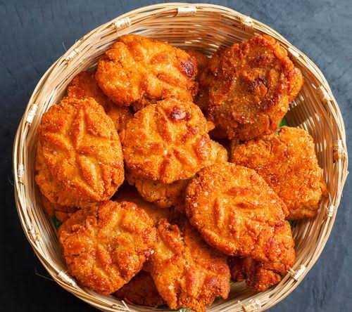 Coconut Jaggery Thekua